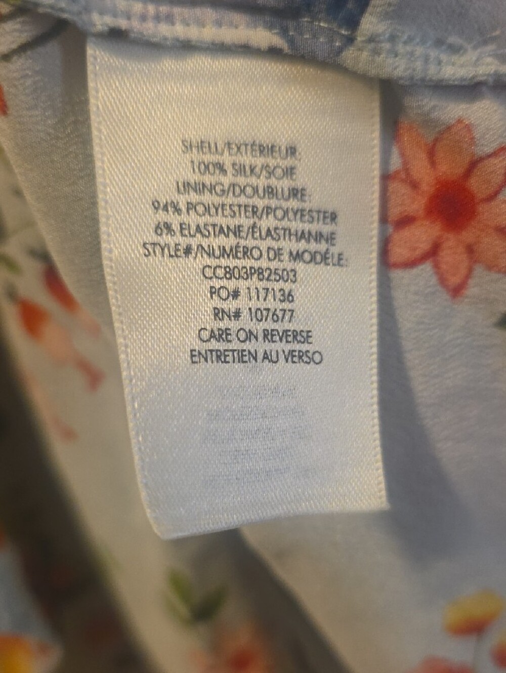 Alice + Olivia Light Blue Floral Peplum Tunic Size M - Picture 4 of 9